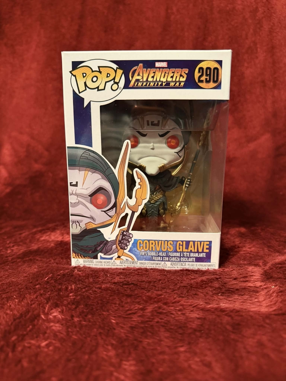 Funko POP! #290 Marvel Corvus Glaive Vinyl Figure - Gold, White & Red